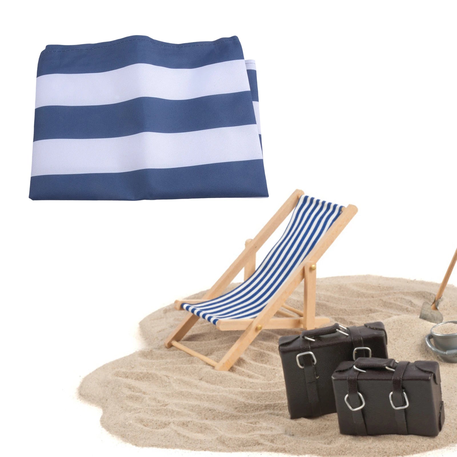 1/2Pcs Beach Chair Cover Beach Lounger Replacement Cloth Polyester Cloth Fabric Striped Picnic Chairs Cover Fishing Chairs Cover Qme