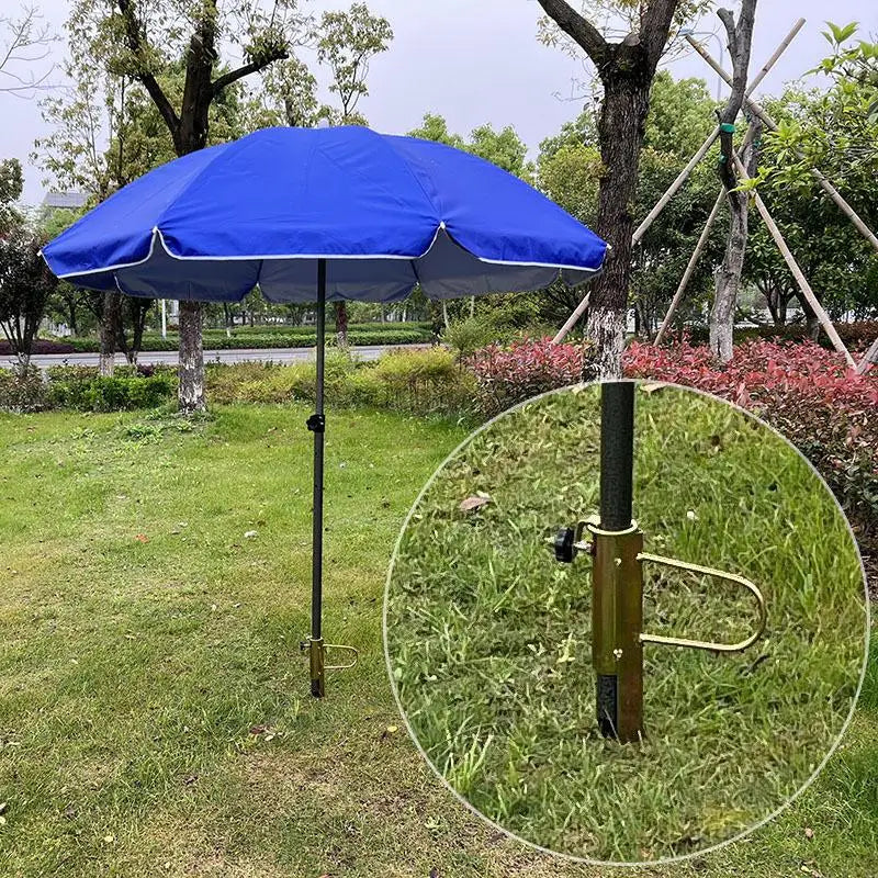 Anchor Metal Patio Umbrella Holder Garden Parasol Sun Stand Outdoor Qme