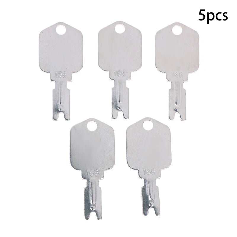 1/3/5Pcs For 166 186304 Forklift Key For Heavy Duty Equipment Keys For Excavator Dozer Loader Backhoe Starter A214062 5133504 Qme 5Pcs