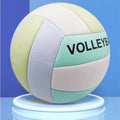 Professional Volley Ball Thickened Surface Soft Leather Volleyball Waterproof Game Play Volleyballs for Womens Mens Qme Default Title