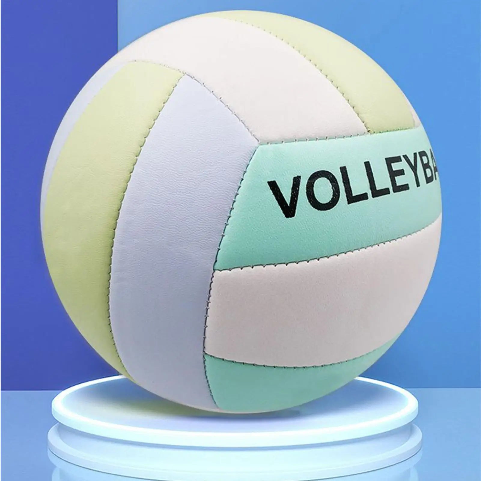 Professional Volley Ball Thickened Surface Soft Leather Volleyball Waterproof Game Play Volleyballs for Womens Mens Qme Default Title
