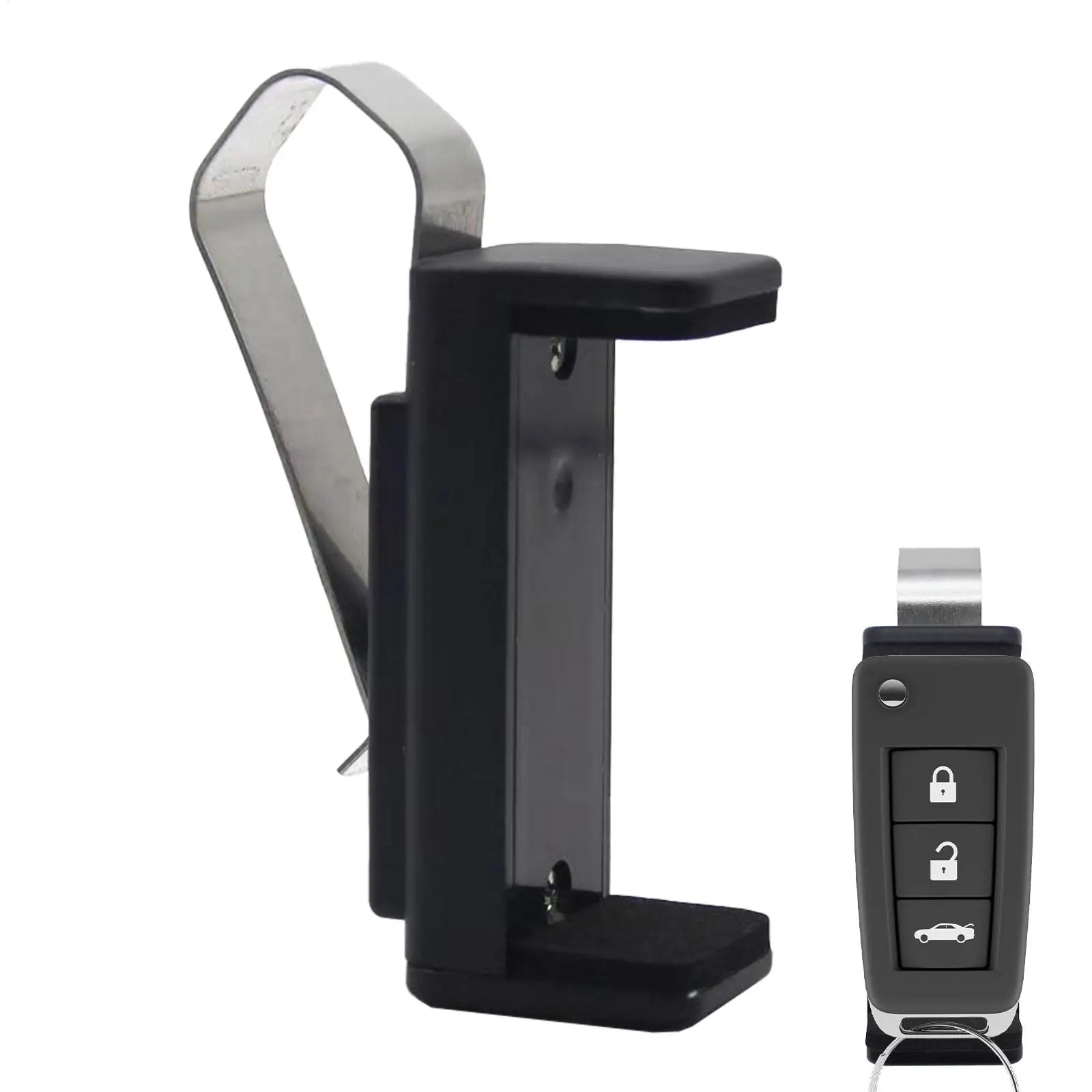 Car Remote Control Clip Adjustable Car Remote Holder Visor Clip Replacement Garage Remote Clip Convenient Garage Door Remote Qme