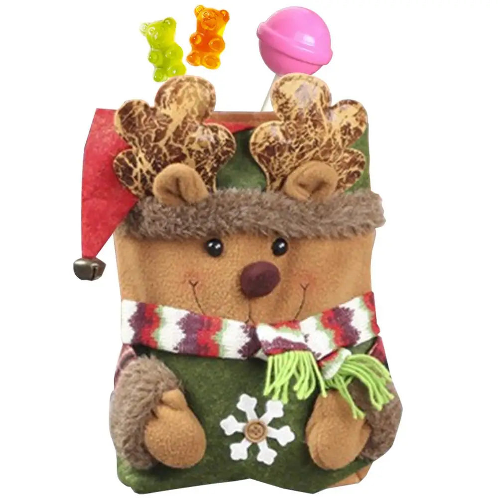 Cute Supports Bags Christmas Cartoon Holiday Goodie Bag Portable Tote Qme B China Mainland 21.5X40cm