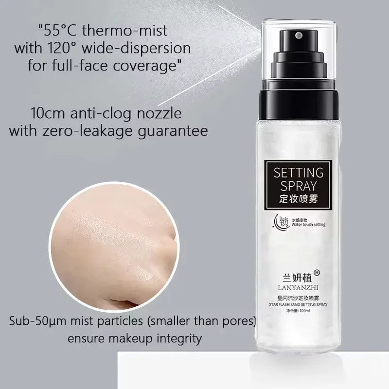 Makeup Fixer Spray Waterproof Sweatproof Long Lasting Oil Control Hydrating Makeup Fixing Setting Spray Cosmetics Qme