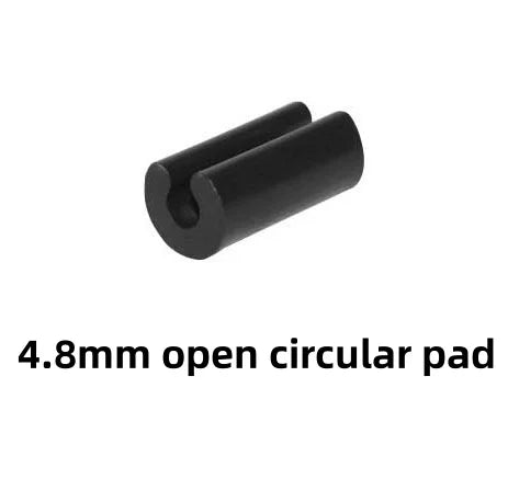 10/24PCS Plastic Opening U-shaped Foot Pad Cushion Table and Chair Furniture Anti Slip and Wear-resistant Foot Protection Cover Qme 4.8mm-circular 10pcs