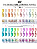 4 5 6 12 Magic Mirror Chrome Nail Powder Sparkling Glitter Decoration Qme 28 PCS