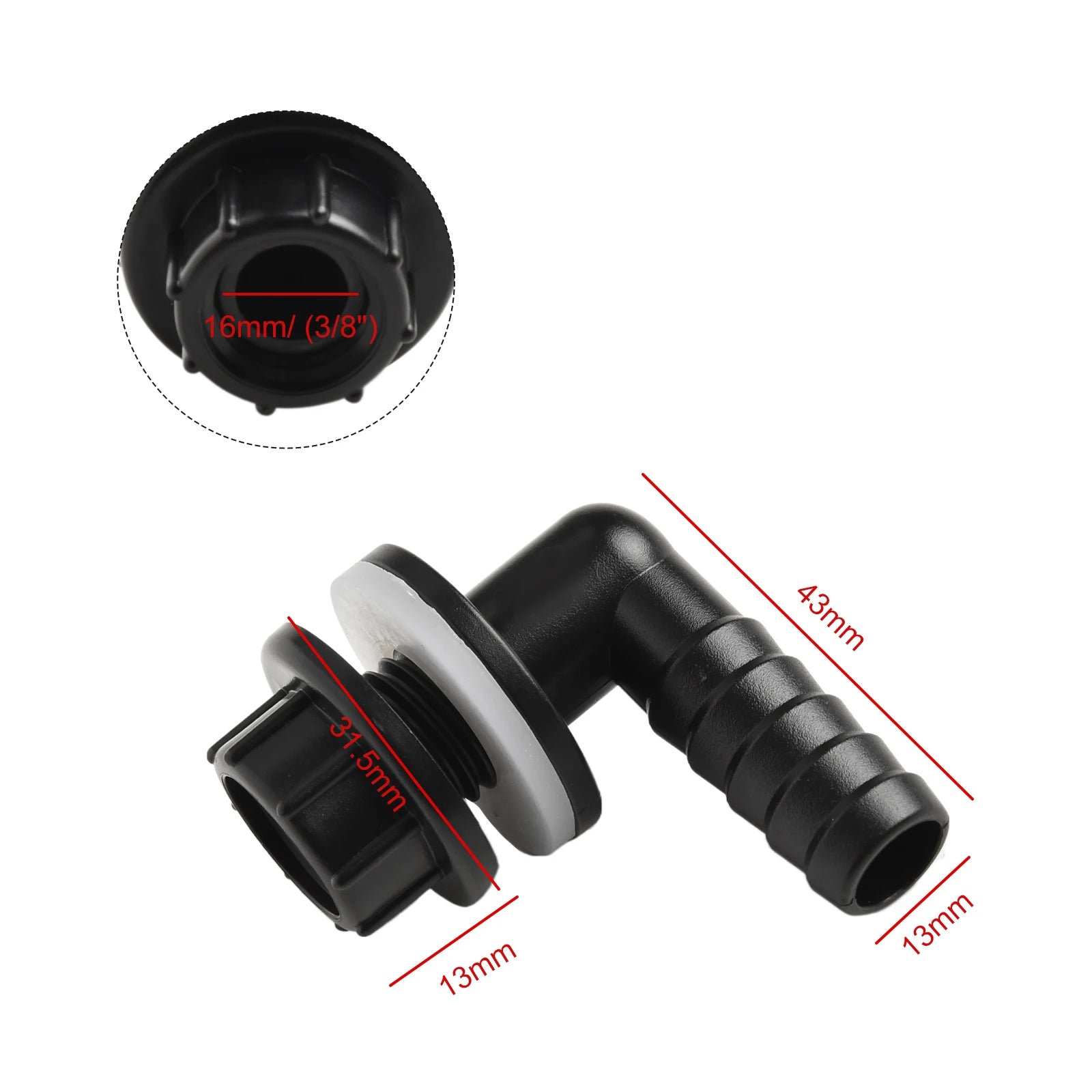 3/8" To 14mm Elbow Water Tank Connector Hose Nozzle For Aquarium Garden Irrigation Hose Joint Drain Connectors Qme