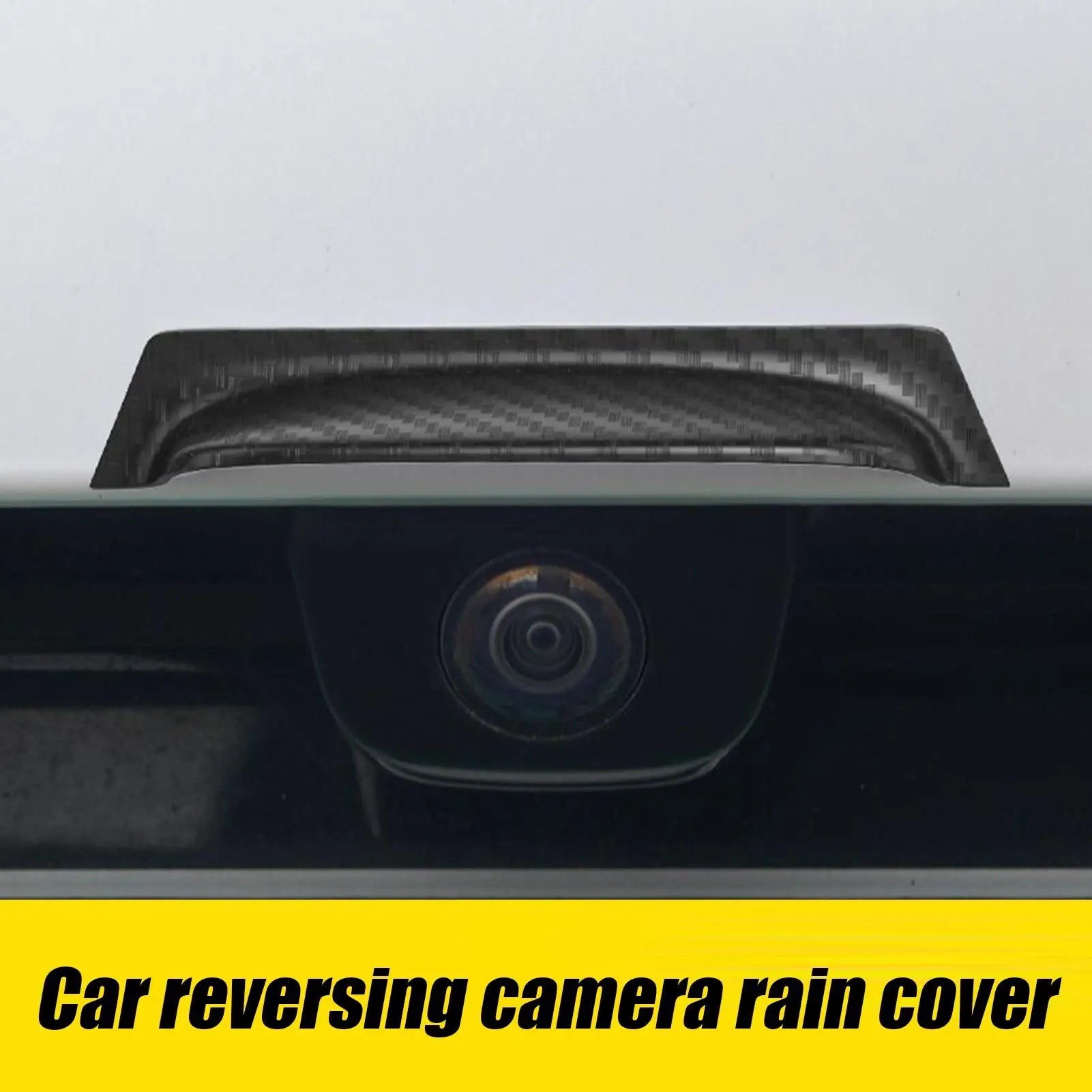 For Car Reversing Camera Rain Cover Backup Camera Cover 360 Degree View Anti-Rain Cover For Dust Protection Safety black/White Qme