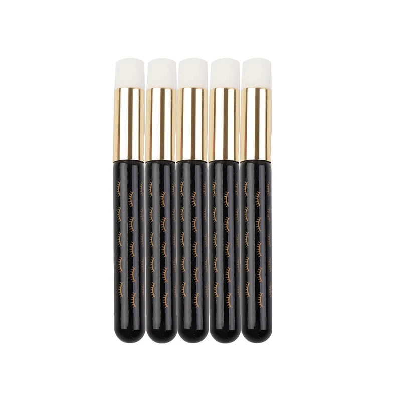 1 Eyelash Cleaning Brush Lash Extension Applicator Eyebrow Nose Qme 5PCS-Black China Mainland