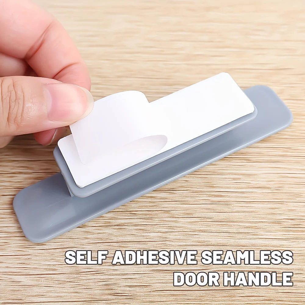 Two self-adhesive door handles, no need for punching, multifunctional handle, adhesive cabinet handle Qme