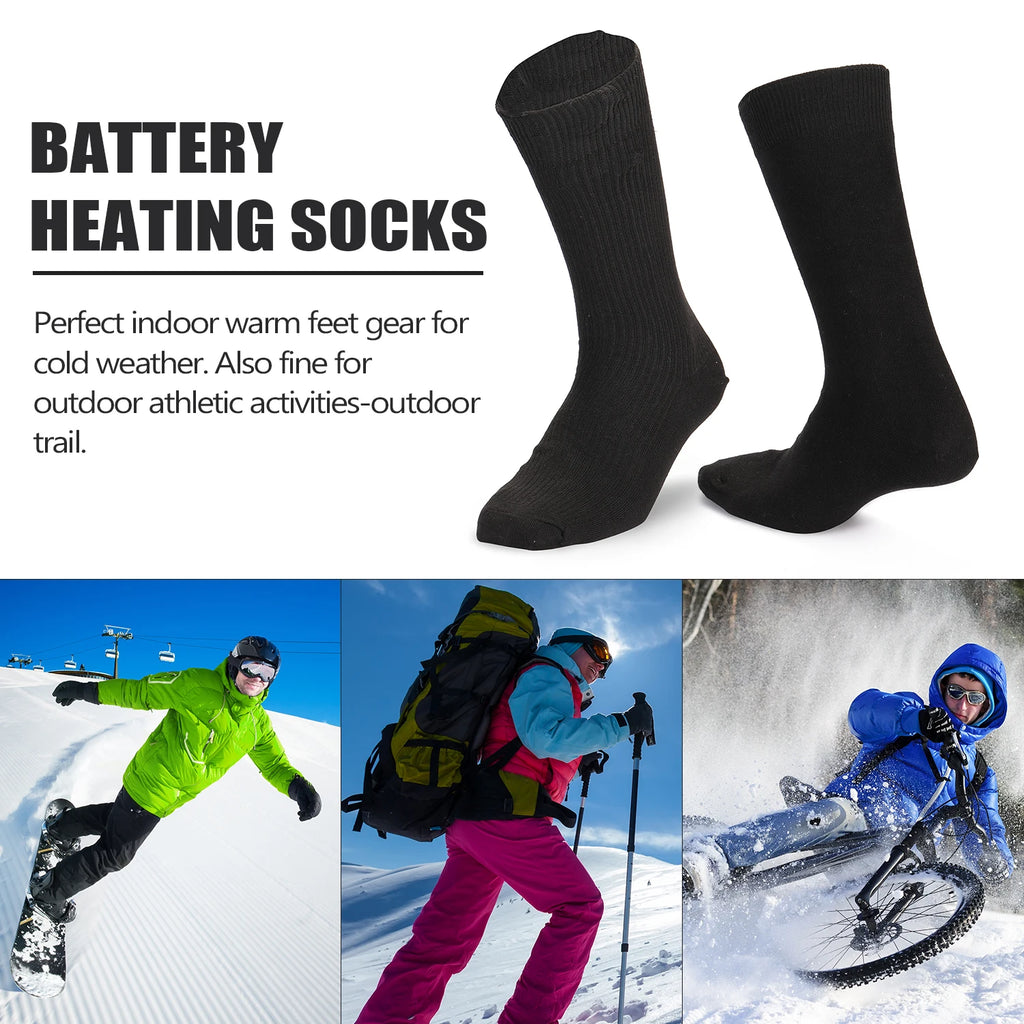 Adjustable Electric Heated Socks with Rechargeable Battery for Chronically Cold Feet Large Size USB Charging Heating Socks Qme