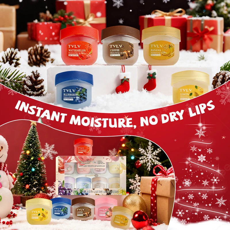 8 Fruity Lip Care Moisture Balm Fading Lines Lipstick Makeup Natural Qme