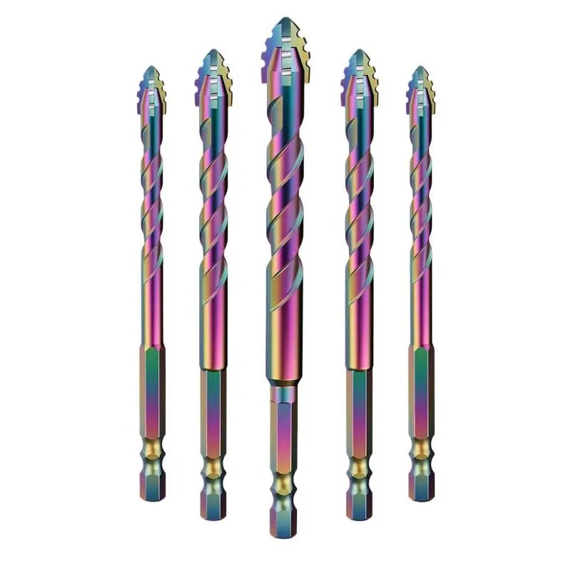 Tiles Concrete Metal Ceramics Drill Bits Tools 6- Four-edge Serrated Qme