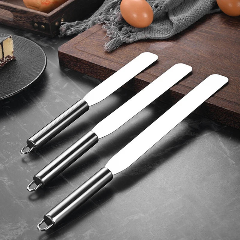 6 8 Stainless Steel Cream Icing Frosting Spatula Cake DIY Decorating Qme