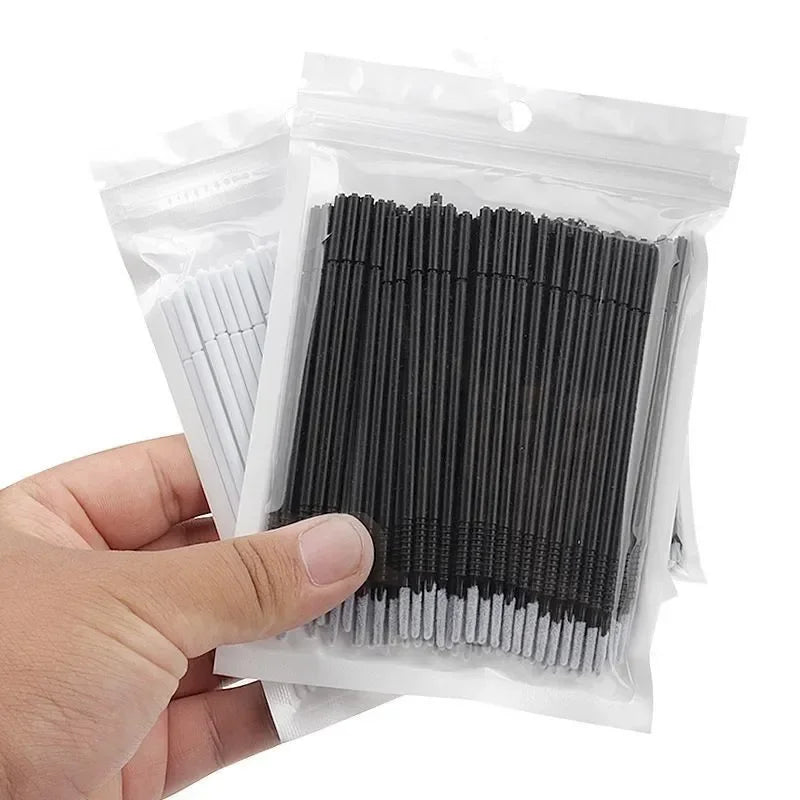 100PCS Disposable Spiral Mascara Brush Handle Microbrush Applicator Lashes Brushes Eyelash Extension Makeup Tools Qme