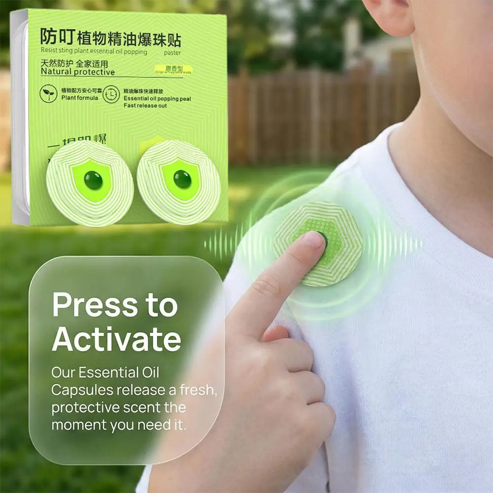 Plant Essential Oil Poppingpaster Mosquito Patches Stickers Adults Qme