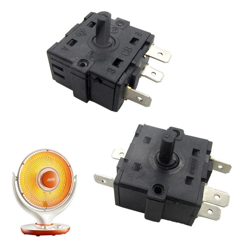 3 5 Pin 2 4 Position Rotary Switch Selector AC 250V 16A Radiator Qme