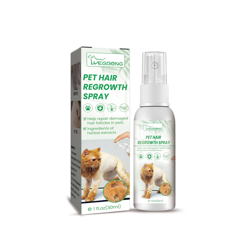 Pet Skin Care Spray Hair Regrowth Itch Relief Mite Removal Deodorization Soothing Anti Flea Lice Insect Killer Pet Moss Spray Qme