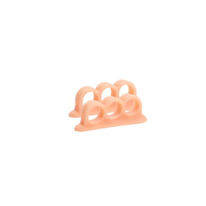 1Pair Silicone Gel Hammer Toe Straightener Corrector Curled Toes Feet Qme nude