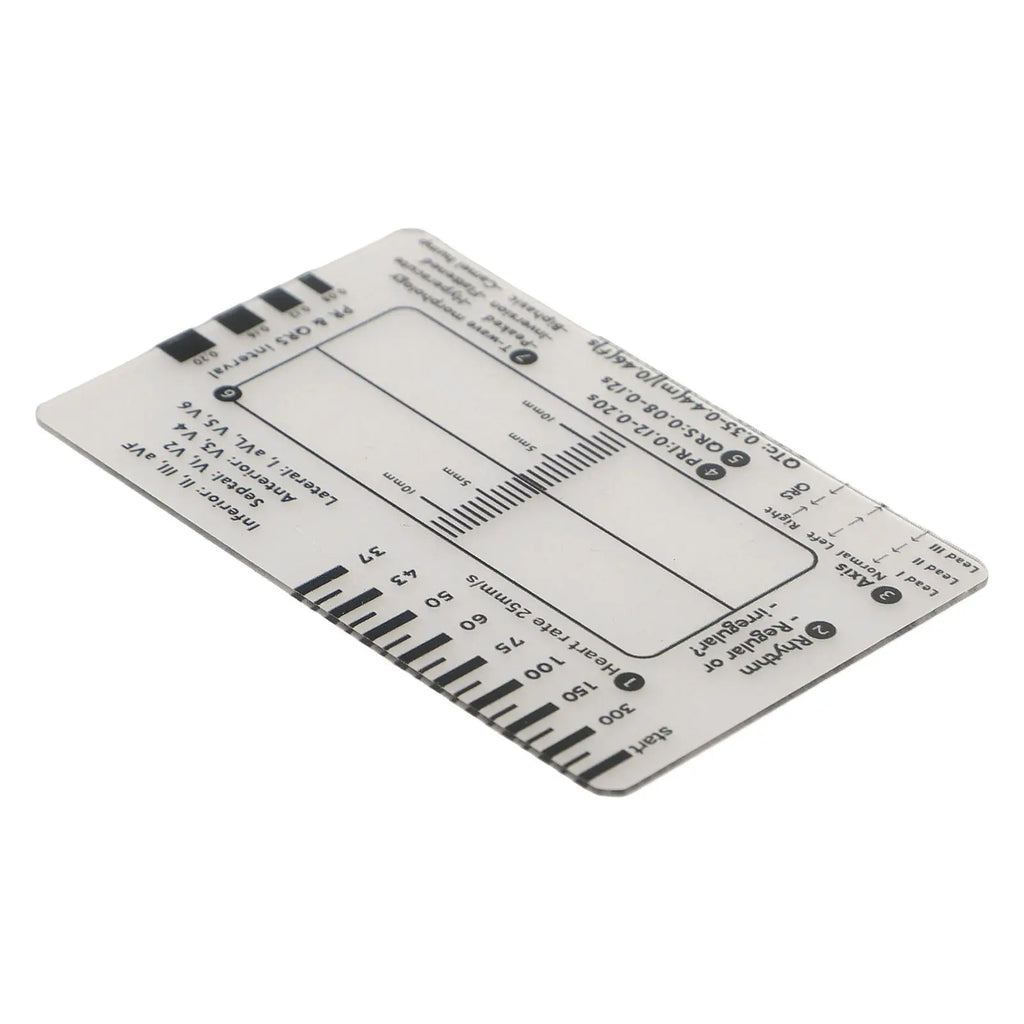 1/2pcs 7 Step Ruler Interpretation Measurement Tool Transparent Caliper Portable Ruler Card Tool Reference Guide Qme