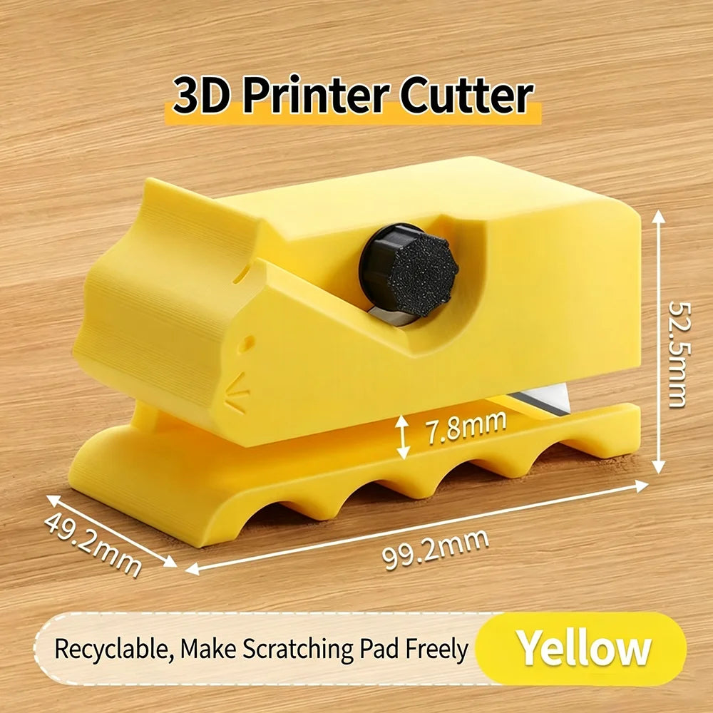 Cardboard Cutting Machine Cat Scratchers Homemade Cardboard Cutter 3D Printing Strip Stripper Plastic Handicraft DIY Home Tools Qme Yellow