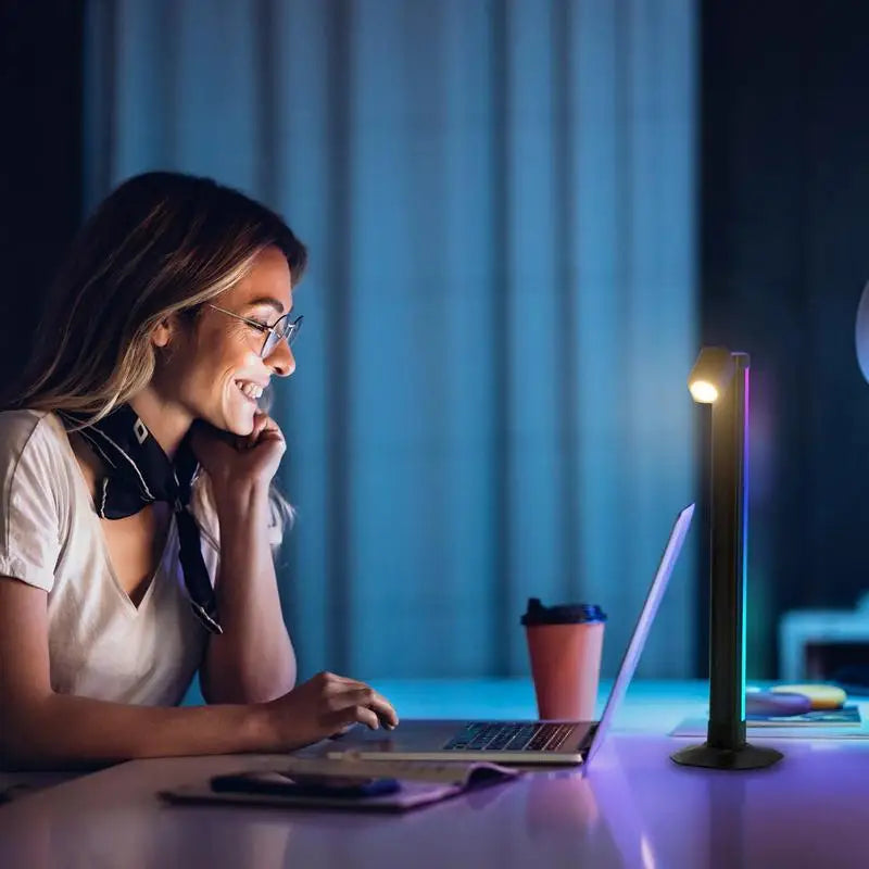 LED Desk Lamp Stepless Dimming Ambient Lighting Eye-caring Desktop Qme China Mainland