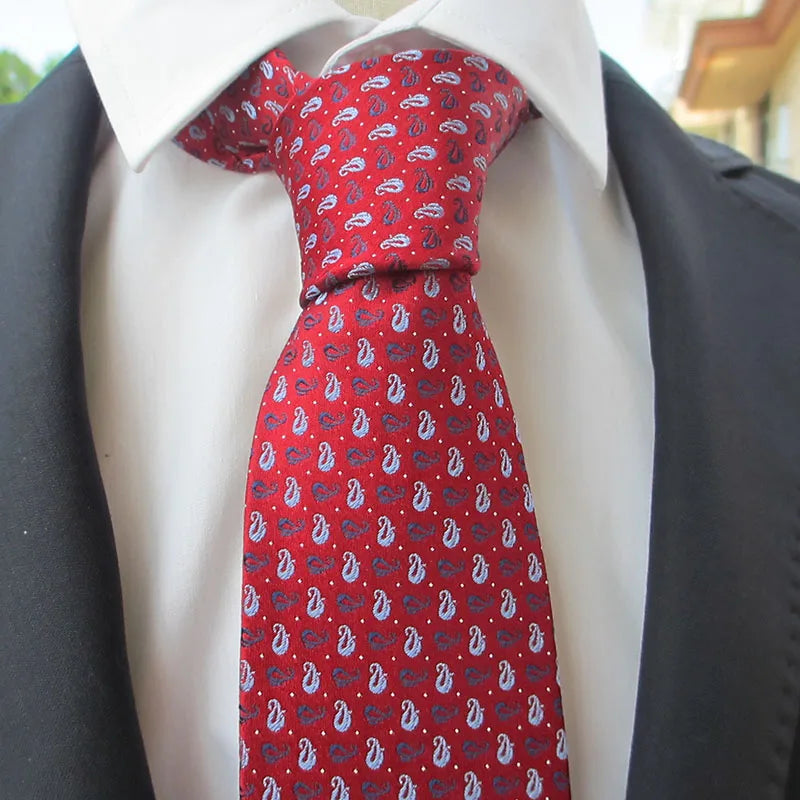 100 Silk Brown Red Gradient Patterned Neat Tie Men's Formal Business Qme RT4