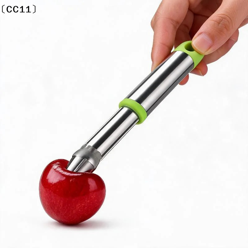 Stainless Steel Fruit Pitter Tool Melon Baller Corer Knife Baking Qme