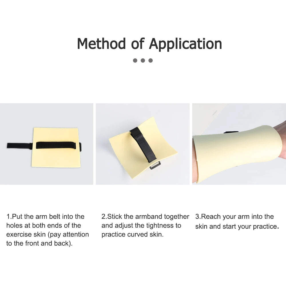 One Blank Tattoo Practice Skin Tape Bandage Microblading Silicone Artificial Fake Leather For Arm Leg Tattoo Practice Tool Qme