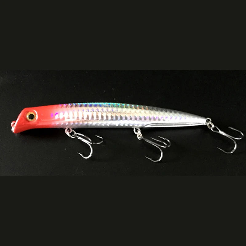Sasuke Minnow Fishing Lures Floating Lipless Wobblers Artificial Hard Qme silver 12CM