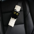 Black Cat Plush Car Seatbelt Shoulder Pad Soft Safety Strap Protector Qme A5