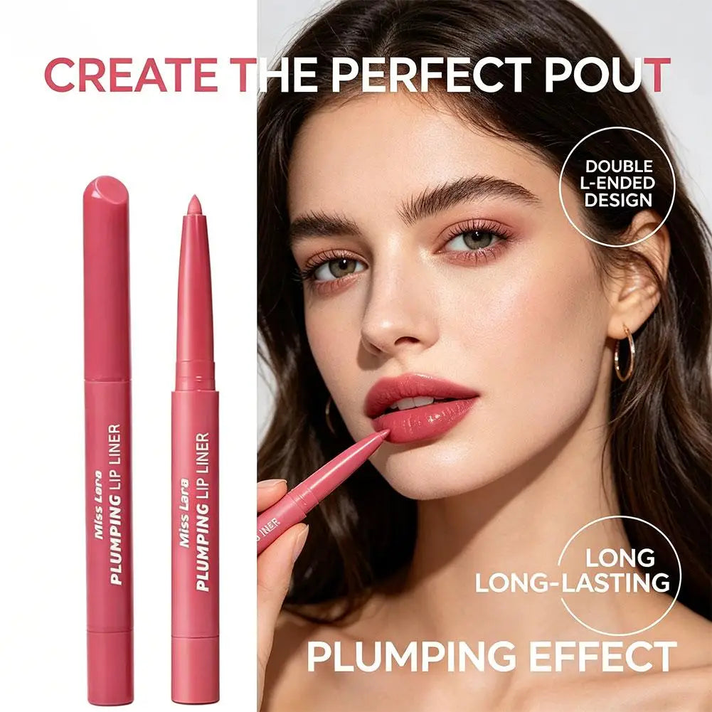 2-in-1 Lip Liner Smooth Blendable Soft Matte Contour Pencil Shaping Qme