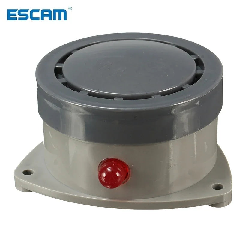 ESCAM ABS Plastics Water Leak Detector Water Sensor Leak Alarm with Caution Light Home Security Durable Quality Qme Default Title