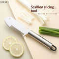Ergonomic Vegetable Knife Stainless Steel Scallion Slicer Handle Qme Default Title