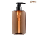 200 Square Clear Bottles Pump Dispensers Liquid Soap Shampoo Lotion Qme 300ml