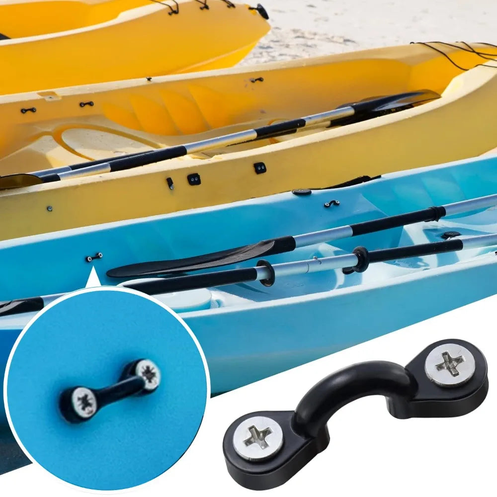 6-20PCS Kayak Clips Nylon Kayak Pad Eye Anchor Point Tool Marine Boats Aquatic Sports Surfing Deck Rigging Kit Boat Accessories Qme