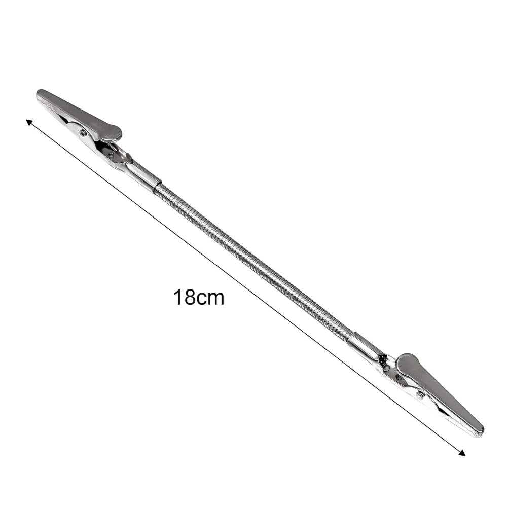 Stainless Steel Long Tail Clip Multifunctional Office School Paper Clamp Wire Rope Photo Holder Desk Decoration Display Qme