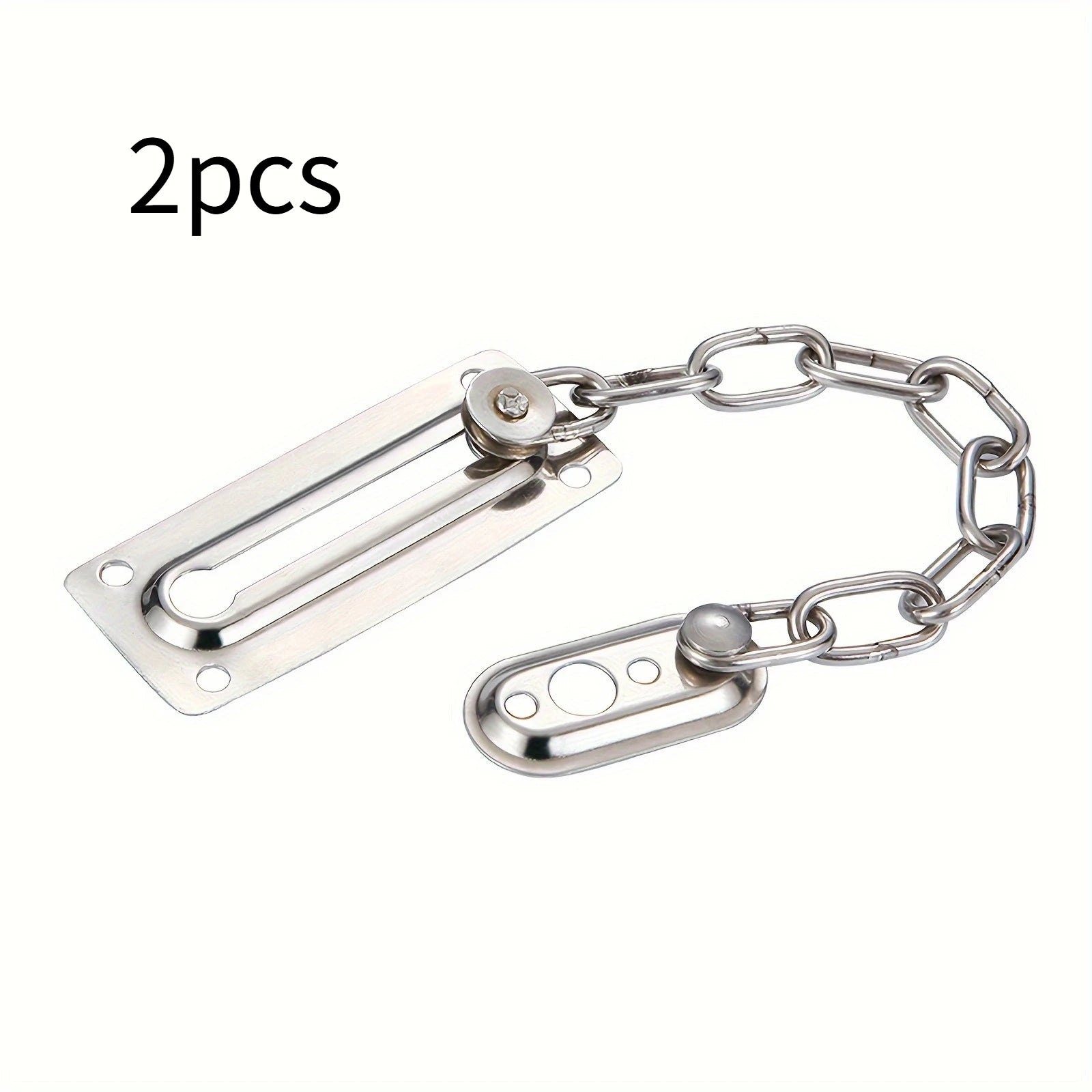 Portable door lock - Keyless door lock that provides extra privacy,and prevents unauthorized entry during travel Qme Silvery