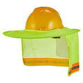 Summer practical mesh safety helmet cover with reflective stripe, neck cover, and sun visor Qme orange 2pcs