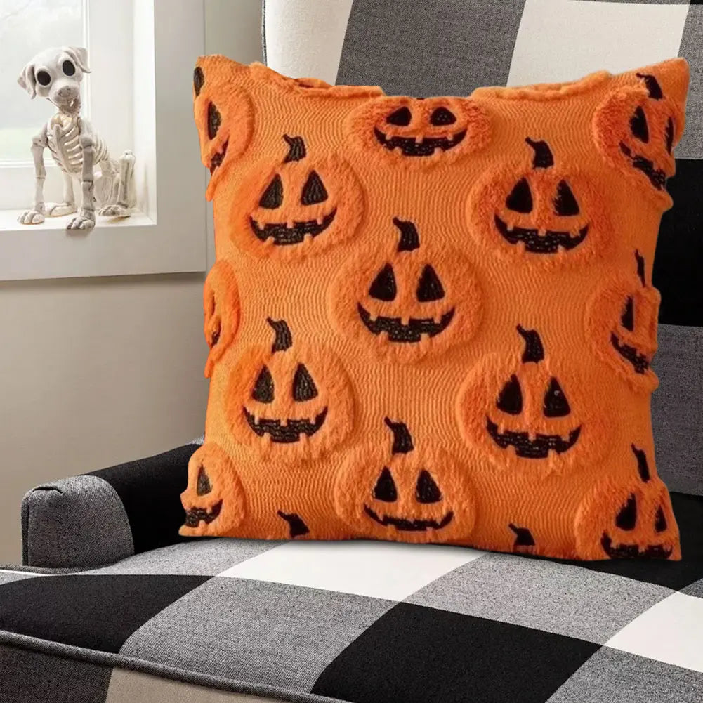 Halloween Pillow Covers 45x45 Decorative Pumpkin Pattern Pillowcase Qme A 450mm*450mm