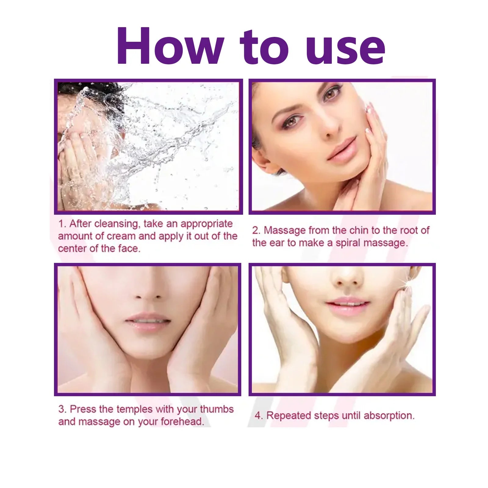 50g V-Face Cream, Instantly Lifts and Firms the Skin, Suitable for Face, Neck, and Chest in Light Beige Tones, Solves the Problem of Double Chin, Smoothes Dry Lines, and Reduces Signs of Aging Qme