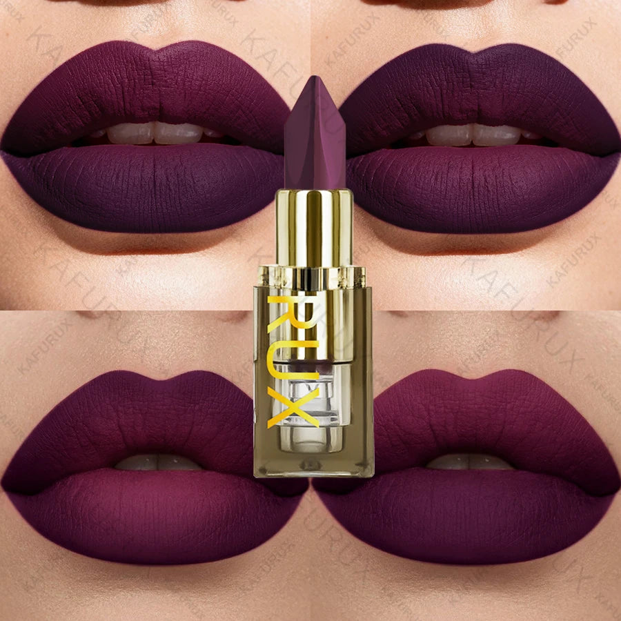 11 Two-tone Lipstick Purple Black Glitter Matte Lipsticks Makeup Easy Qme 102