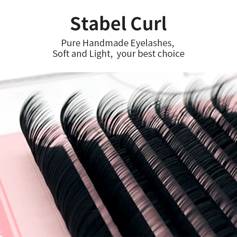 NATUHANA Eyelash Extension Premium Ellipse Flat Individual Split Tips Qme