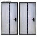 Fashion 2-Piece Magnetic Screen Door Self-Closing Mesh Curtain,Anti-Mosquito Breathable Net Home Bedroom Kitchen Balcony Door Qme Black LM120X210CM-2PCS