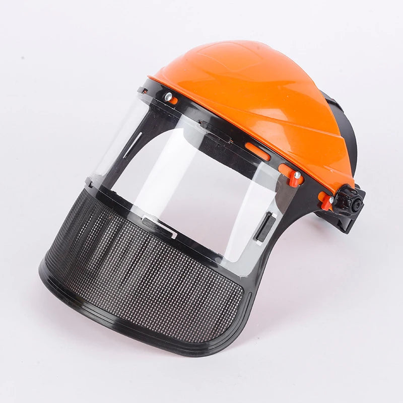 Garden Grass Trimmer Weed Wacker Safety Helmet Hat Full Face Mesh Qme OR