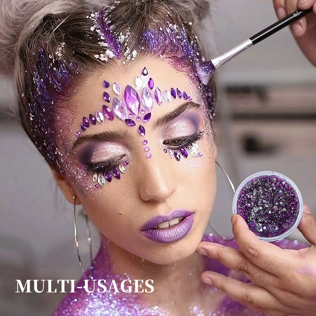 Chameleon Glitter Powder Long-lasting Waterproof Shiny Suitable Hair Qme