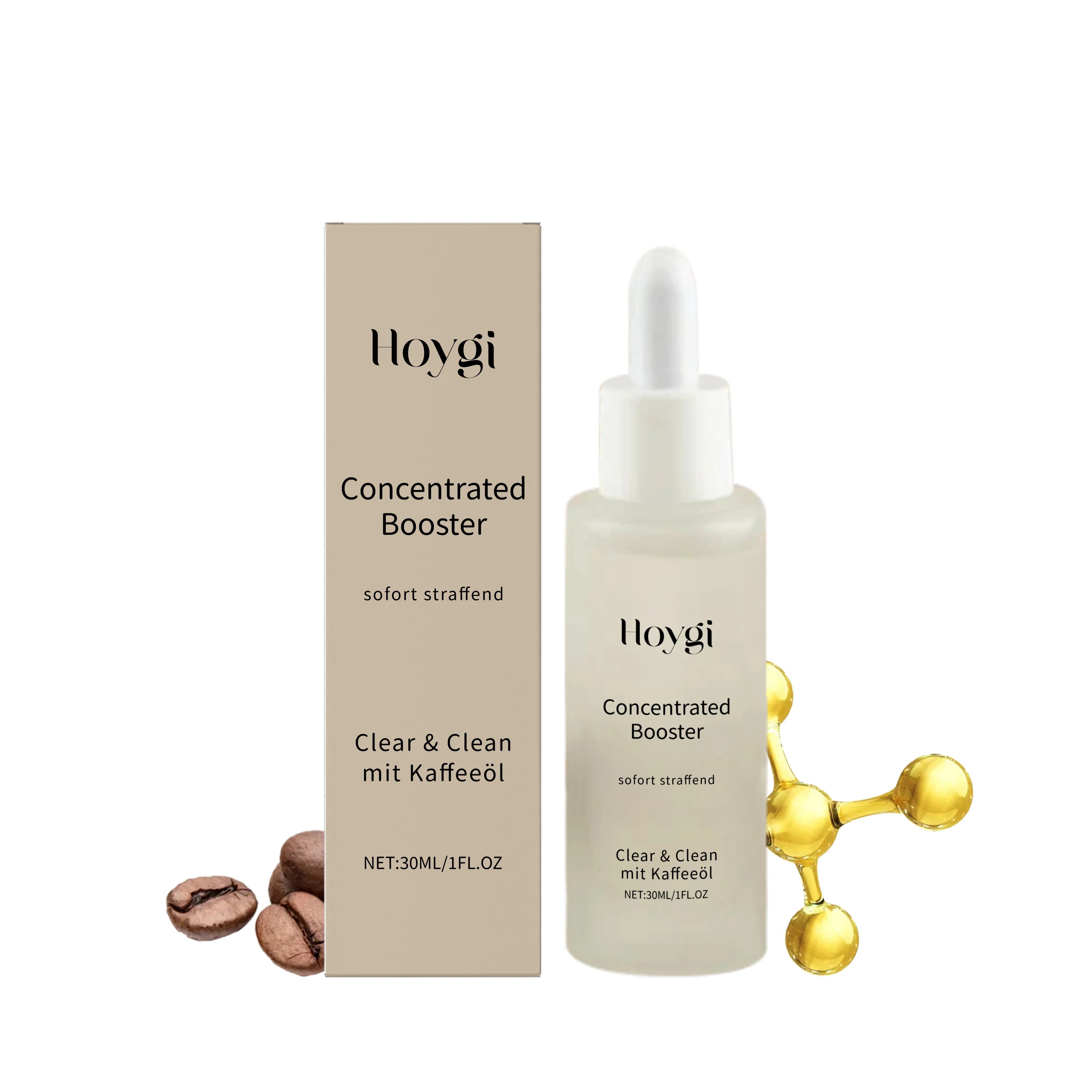 Moisturizing Brightening Essence Concentrated Booster Hydrates Evens Skin Tone Anti-Dryness Smooth Facial Serum for Glowing Skin Qme 30ml Boxed
