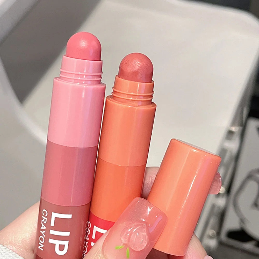 Gege Bear 1 Velvet Matte Crayon Lipstick Stay Makeup Pink Red Long Qme