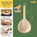 2in1 Soup Ladle Colander Big Heat Resistant Kitchen Strainer Qme 5PCS