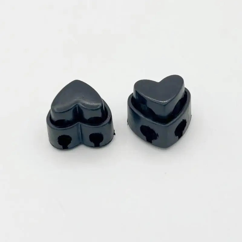 5pcs Colorful Garment Stoppers Heart-Shaped Plastic Cord Locks Double Hole Spring Toggle Anti-slip Stoppers Garment Accessories Qme A4